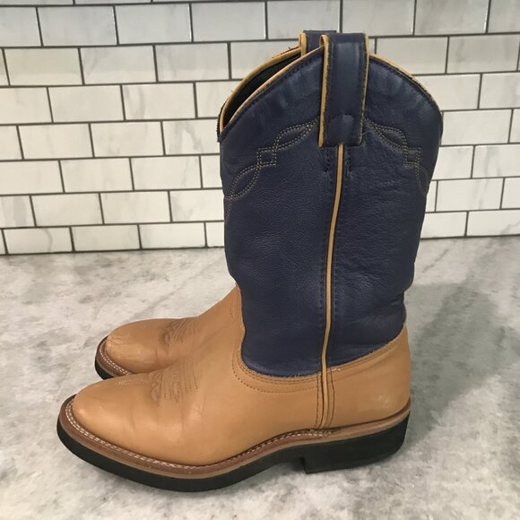 Laredo Boots Womens Size 8 Western Cowboy Square Toe Leather Made in USA 6967 - Picture 3 of 11